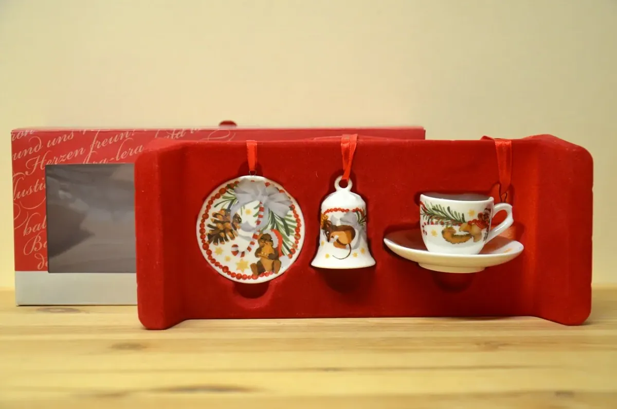 Hutschenreuther Mini-Set 3-teilig Anhänger Sammelserie Neu