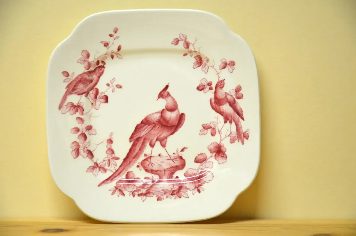 Spode Copeland roter Fasan Brotteller