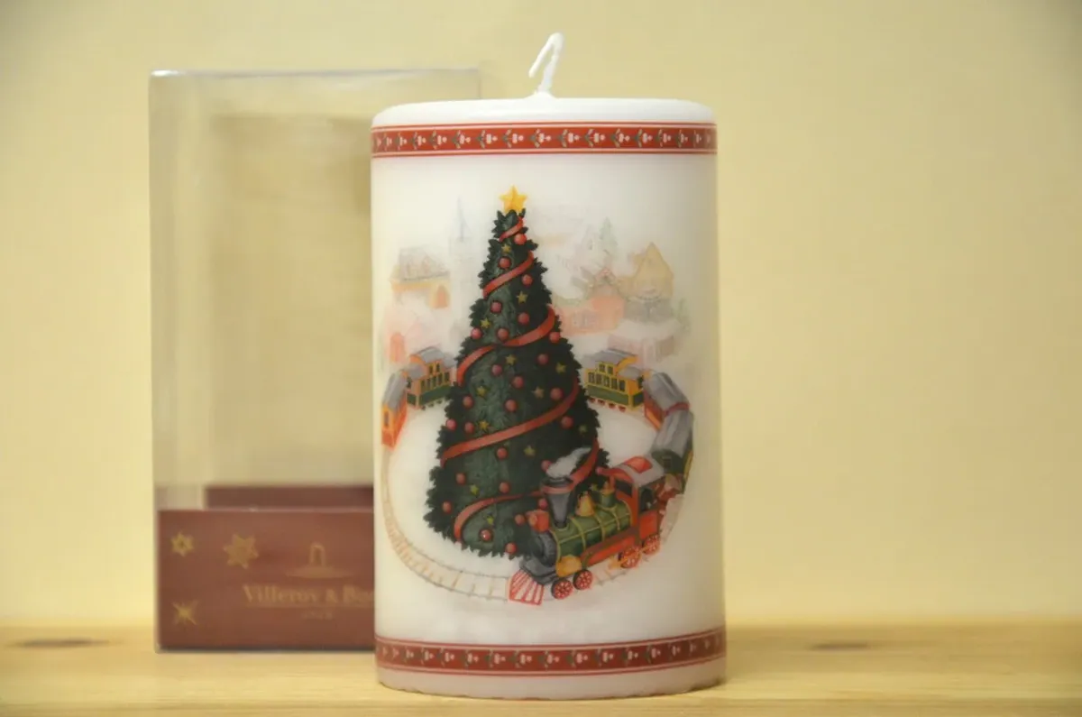 Villeroy & Boch Winter Specials passend zu den Weihnachtsservice Winter bakery Kerze mit Zug NEU