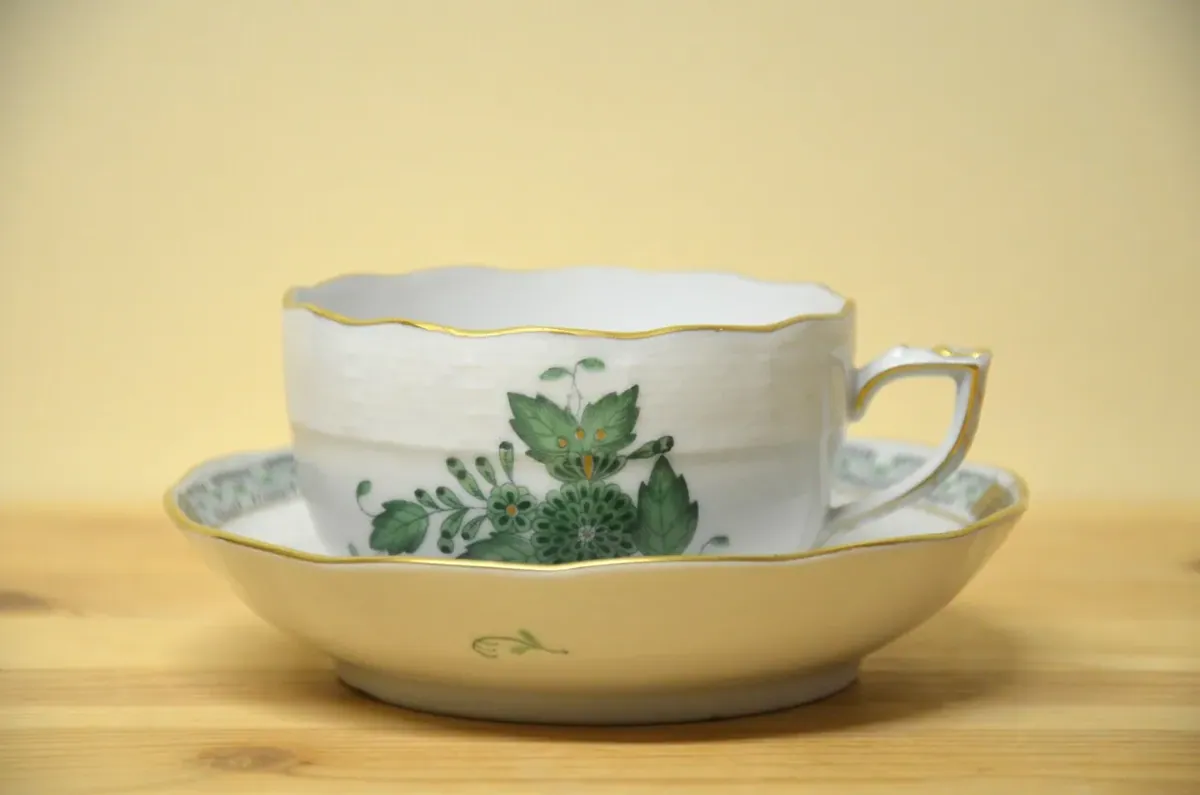 Herend Apponyi grün - vert  Teetasse mit Untere