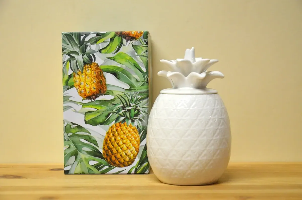 Easy Life Happy Easter Madagaska Dose klein in Form Ananas NEU