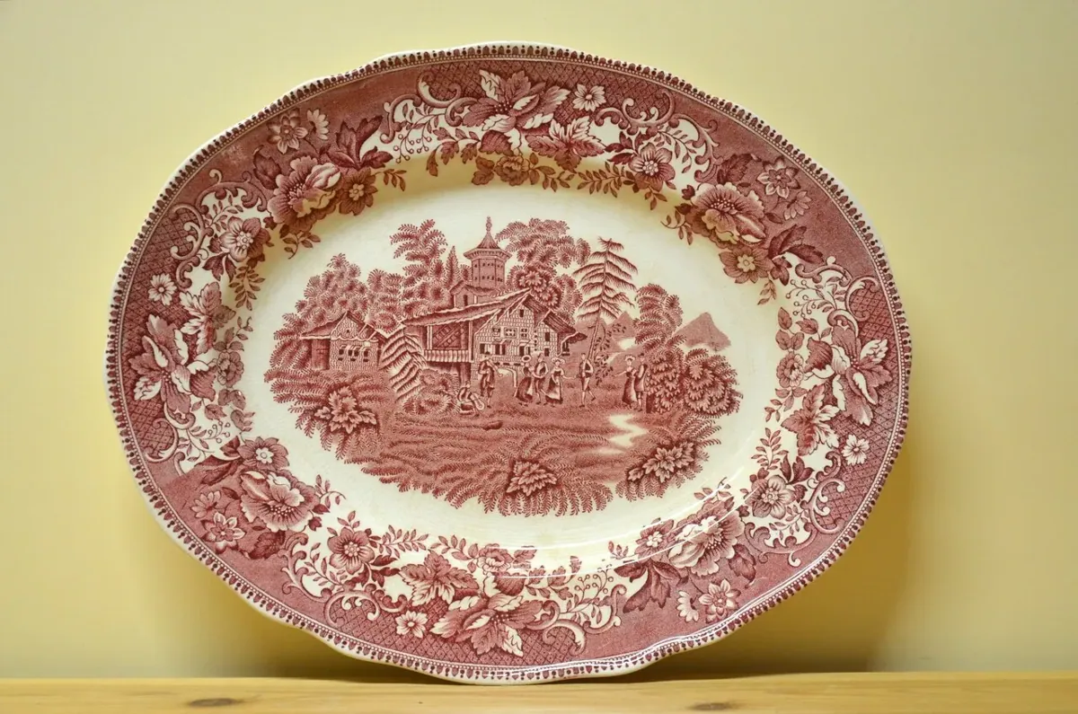 Wedgwood Avon rot Beilagenplatte