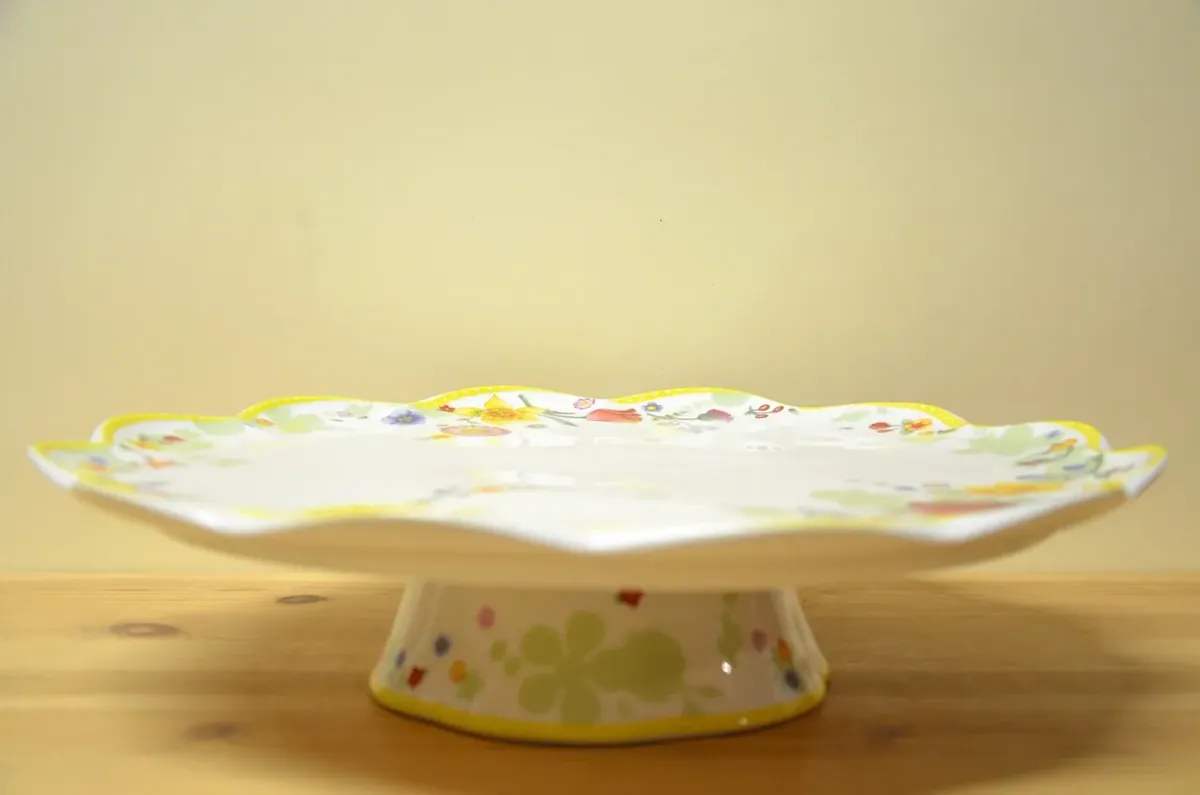 Villeroy & Boch Spring Awakening Torten/kuchenplatte auf Fuß NEU