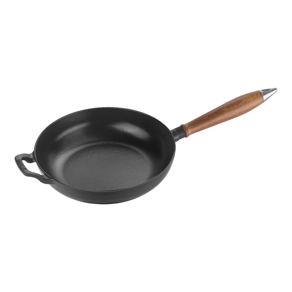 Pans Bratpfanne 24 cm, rund, Schwarz, Gusseisen