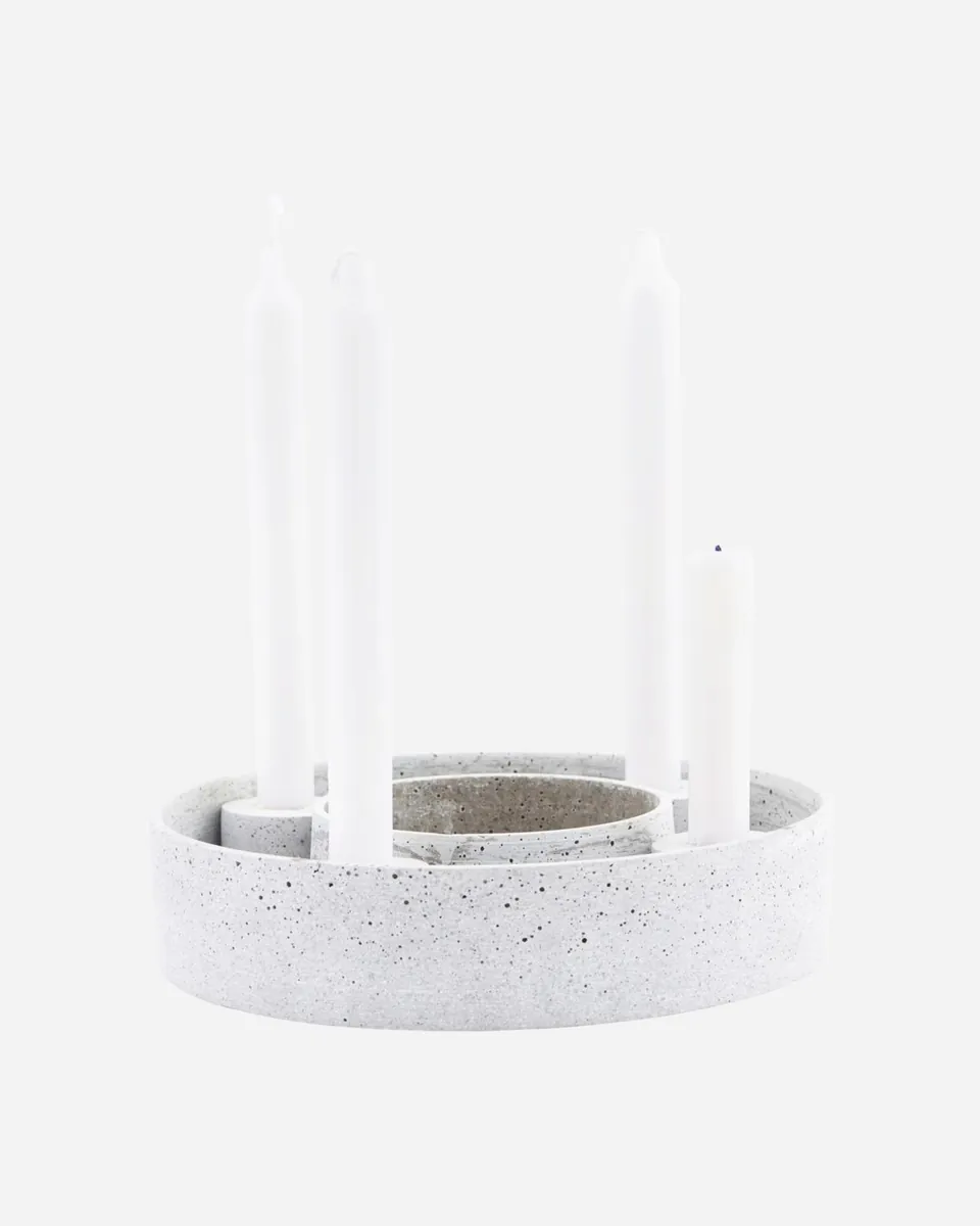 XMAS THE RING Kerzenständer BETON