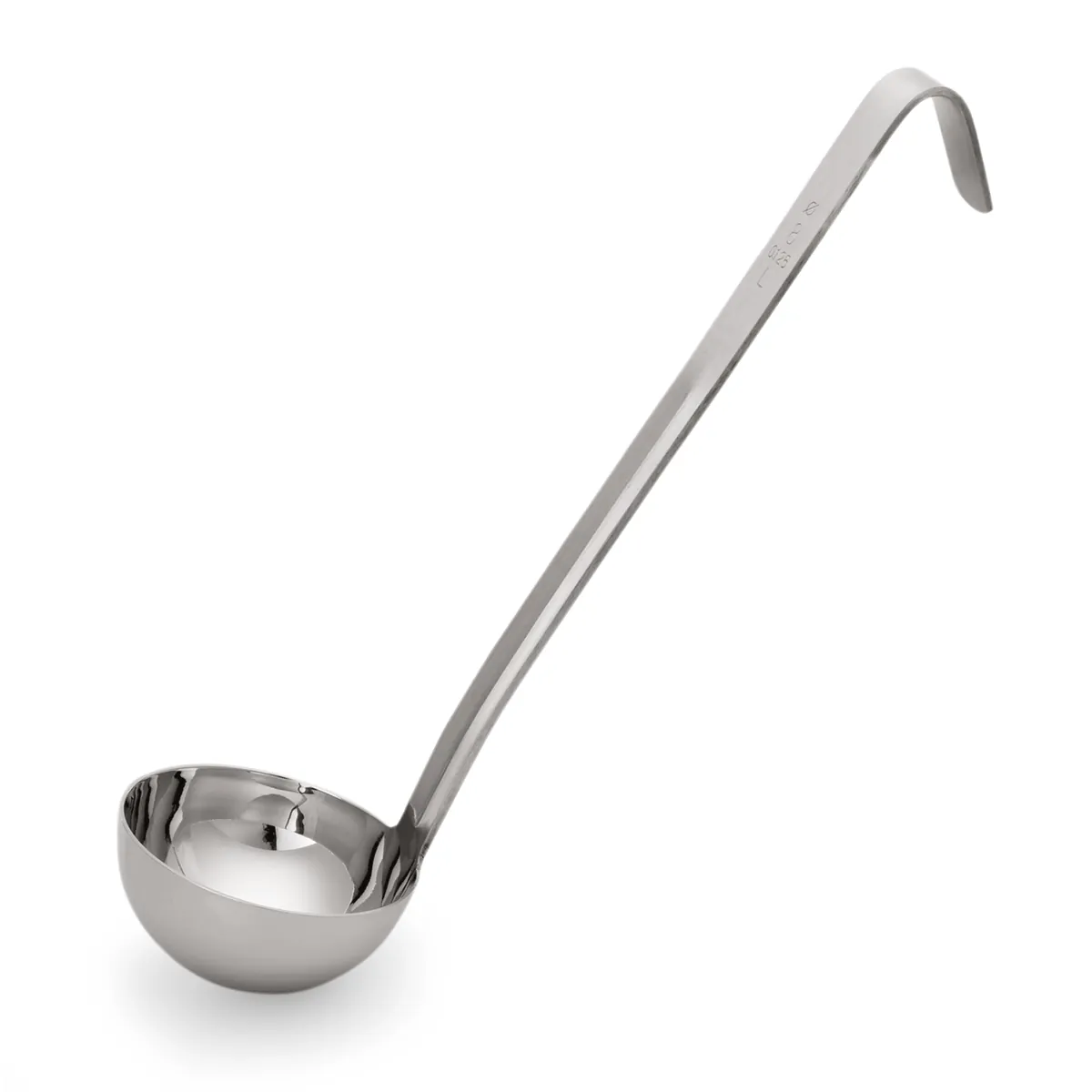 Schöpfkelle Kitchen Tool 2085, kurzer Hakenstiel, Ø 5 - 10 cm, Chromnickelstahl