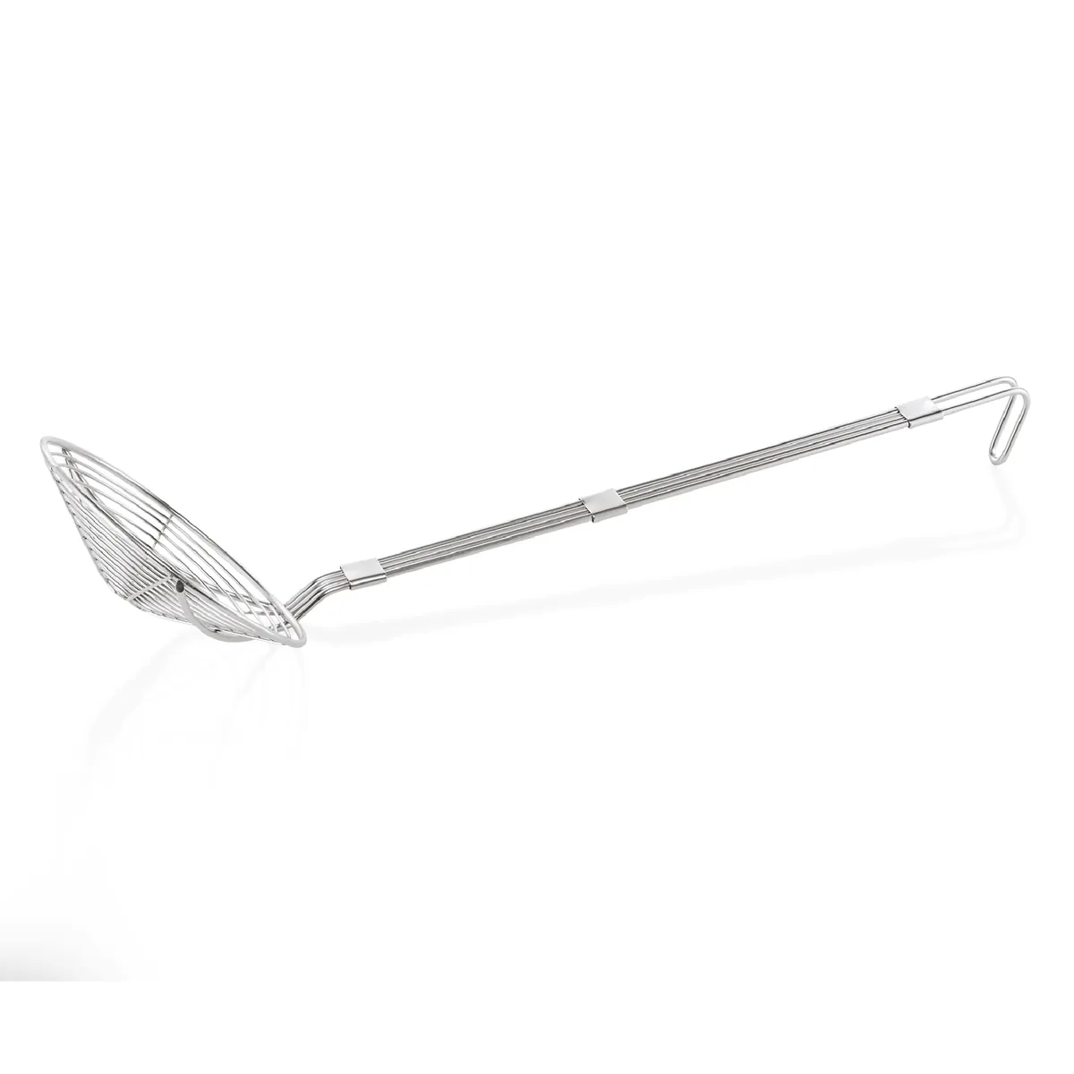 Frittierlöffel mit Hakenstiel, Ø 16 - 24 cm, Chromnickelstahl