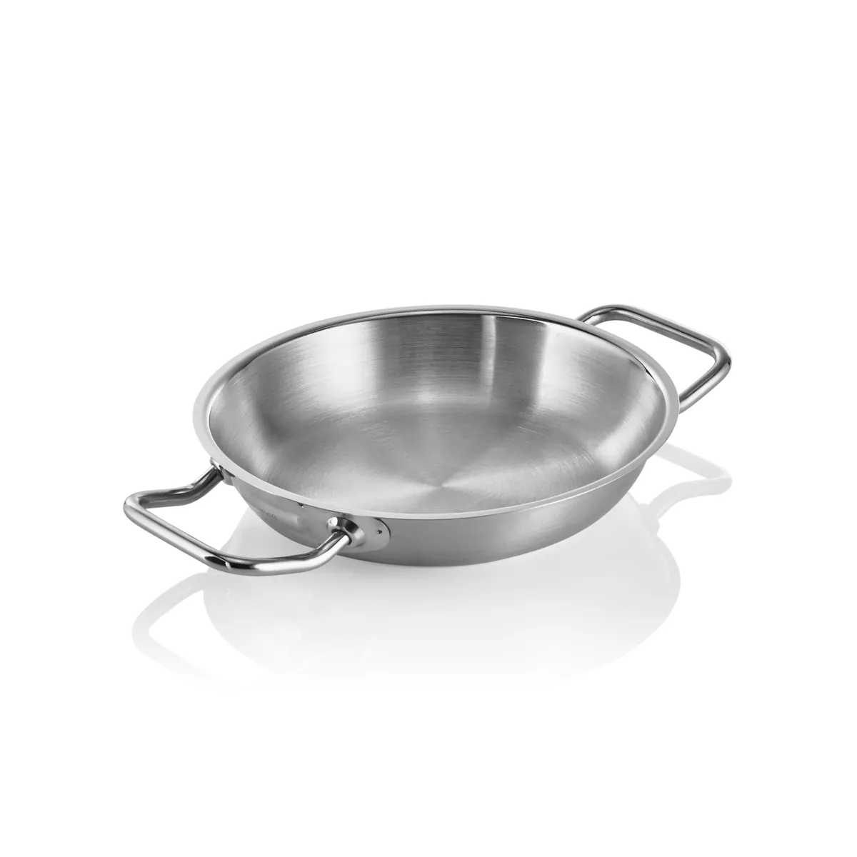 Pfanne Cookware 21, Ø 20 - 40 cm, mit 2 Griffen, Chromnickelstahl 18/10