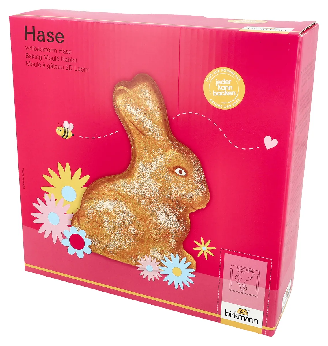 Birkmann Vollbackform Hase für ca. 1000 ml Teig
