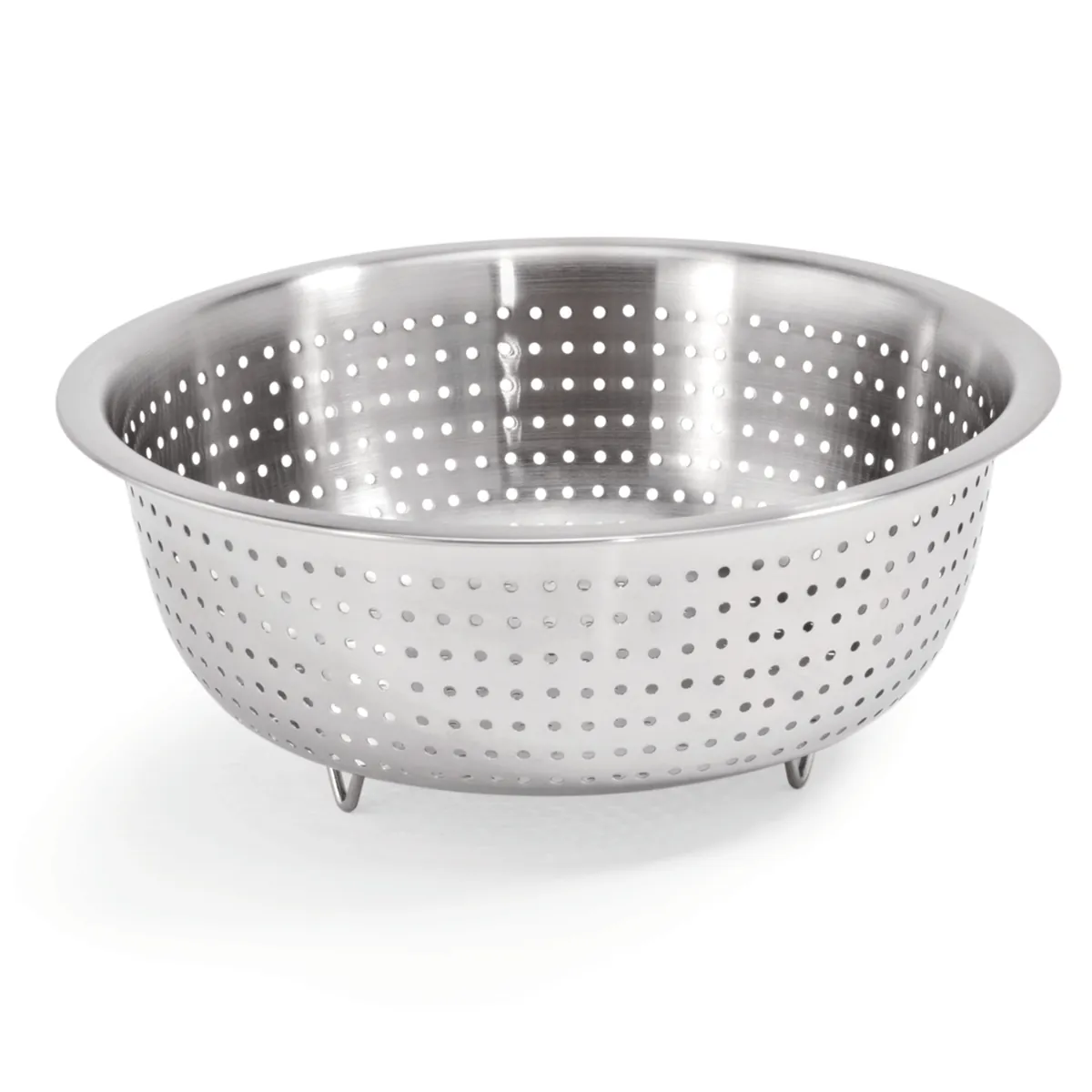Seiher, Ø 30 oder 40 cm, Perforierung Ø 3 mm, Chromnickelstahl