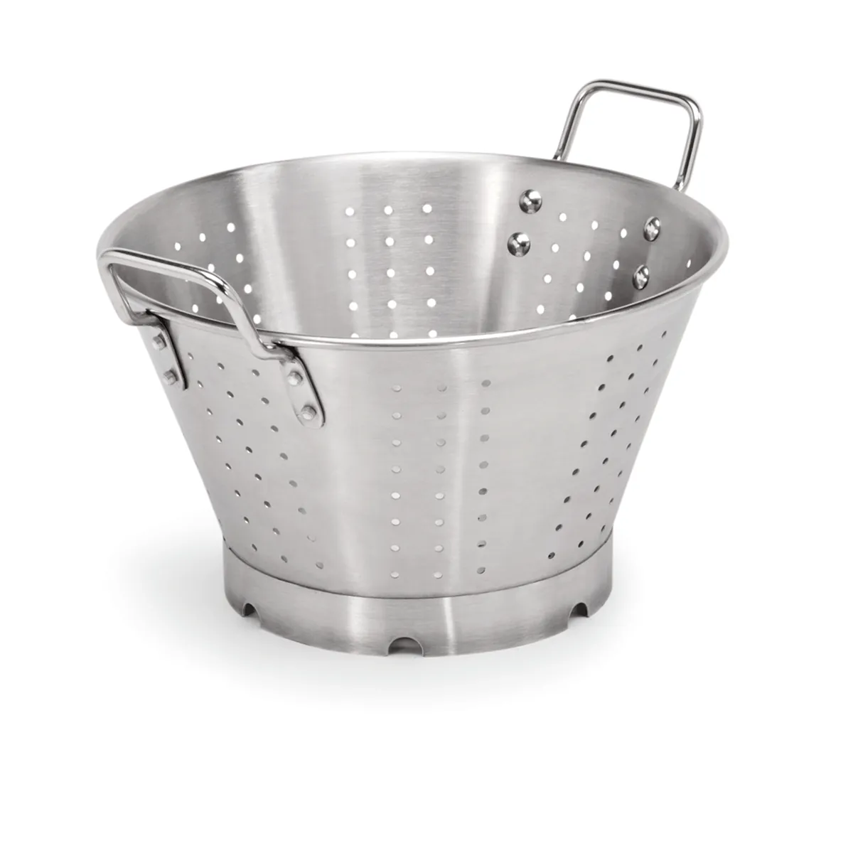 Seiher, Ø 32 - 60 cm, Perforierung Ø 5 mm, Chromnickelstahl