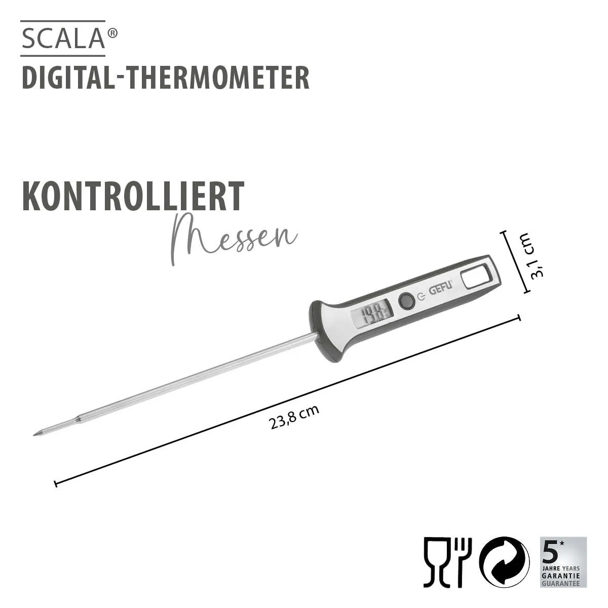 -GEFU- "SCALA" Digital-Thermometer