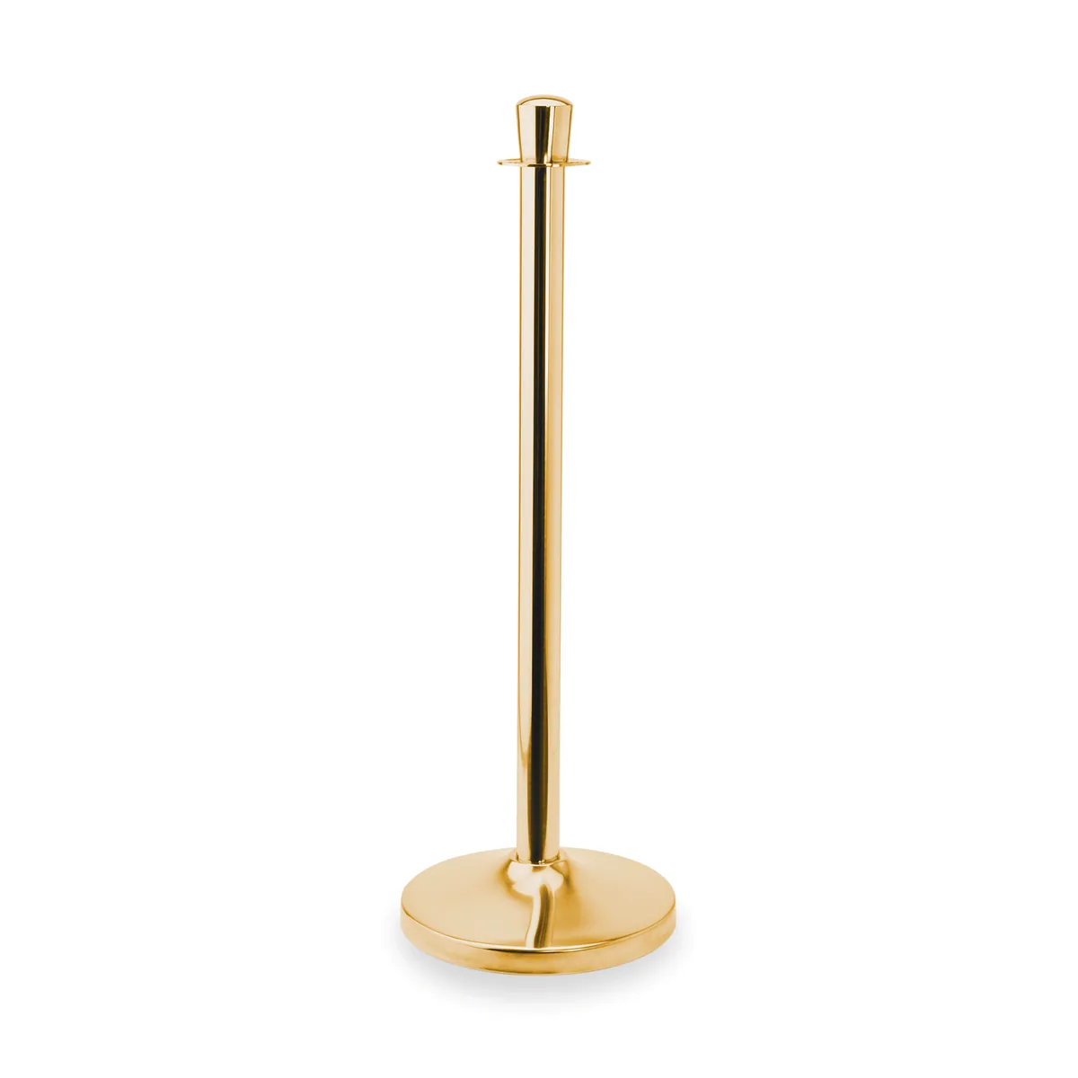 Abgrenzungspfosten Zylinder 2er-Set Classic, goldfarben, Edelstahl