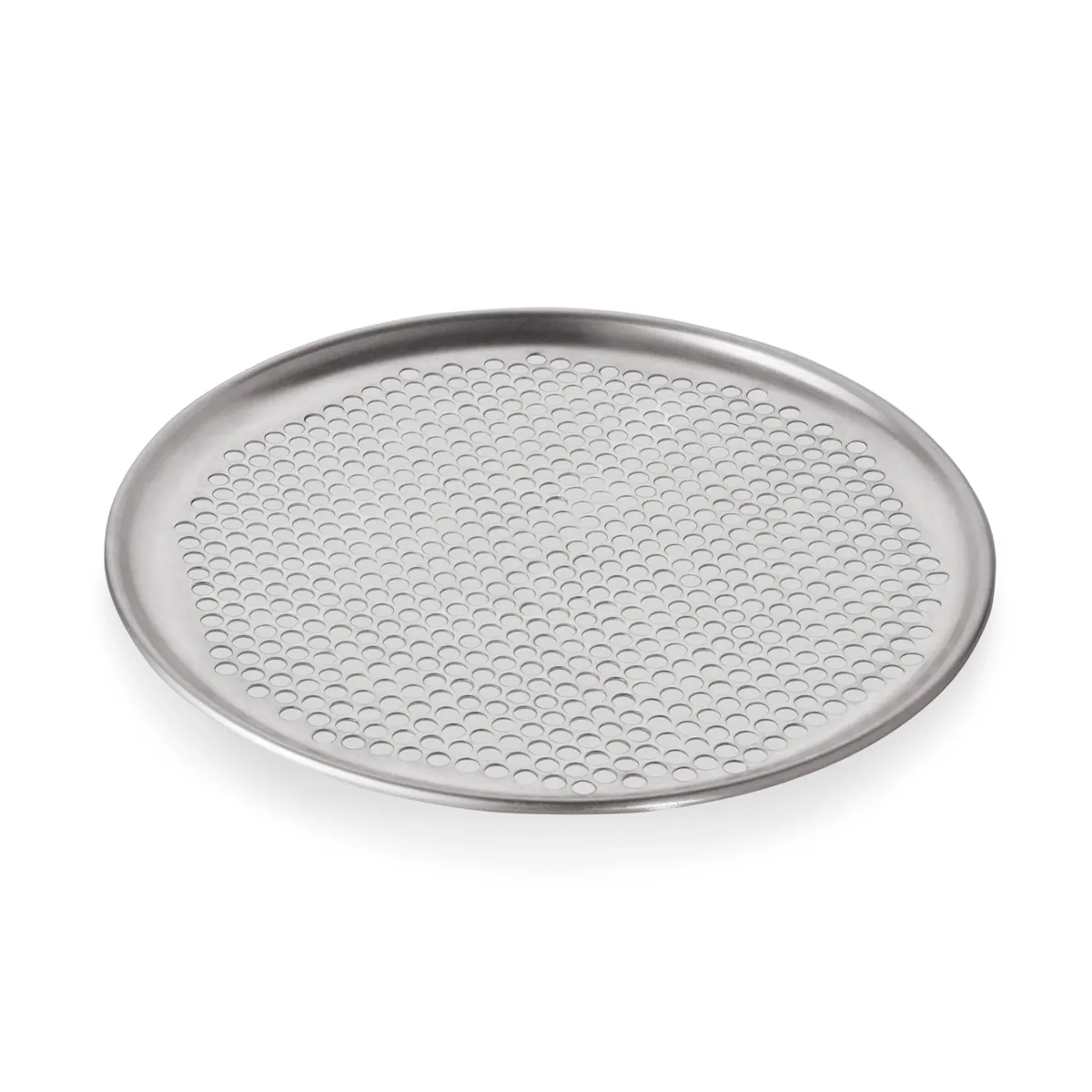 Pizzablech, Ø 25 -33 cm, Perforierung Ø 6,5 mm, Aluminium
