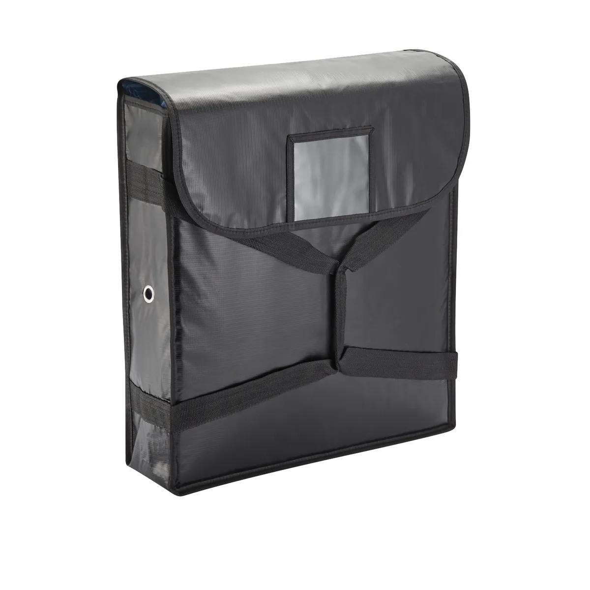Isoliertasche, für 2 -6 Pizzen, schwarz, Kunststoff, Aluminium