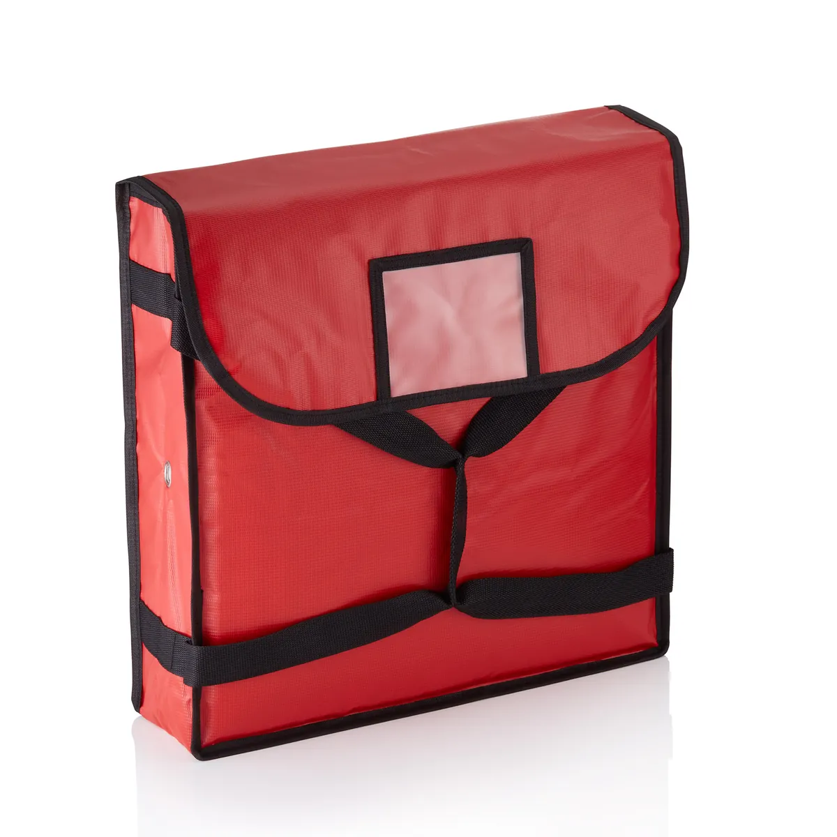Isoliertasche für 2 -6 Pizzen, rot, Kunststoff, Aluminium