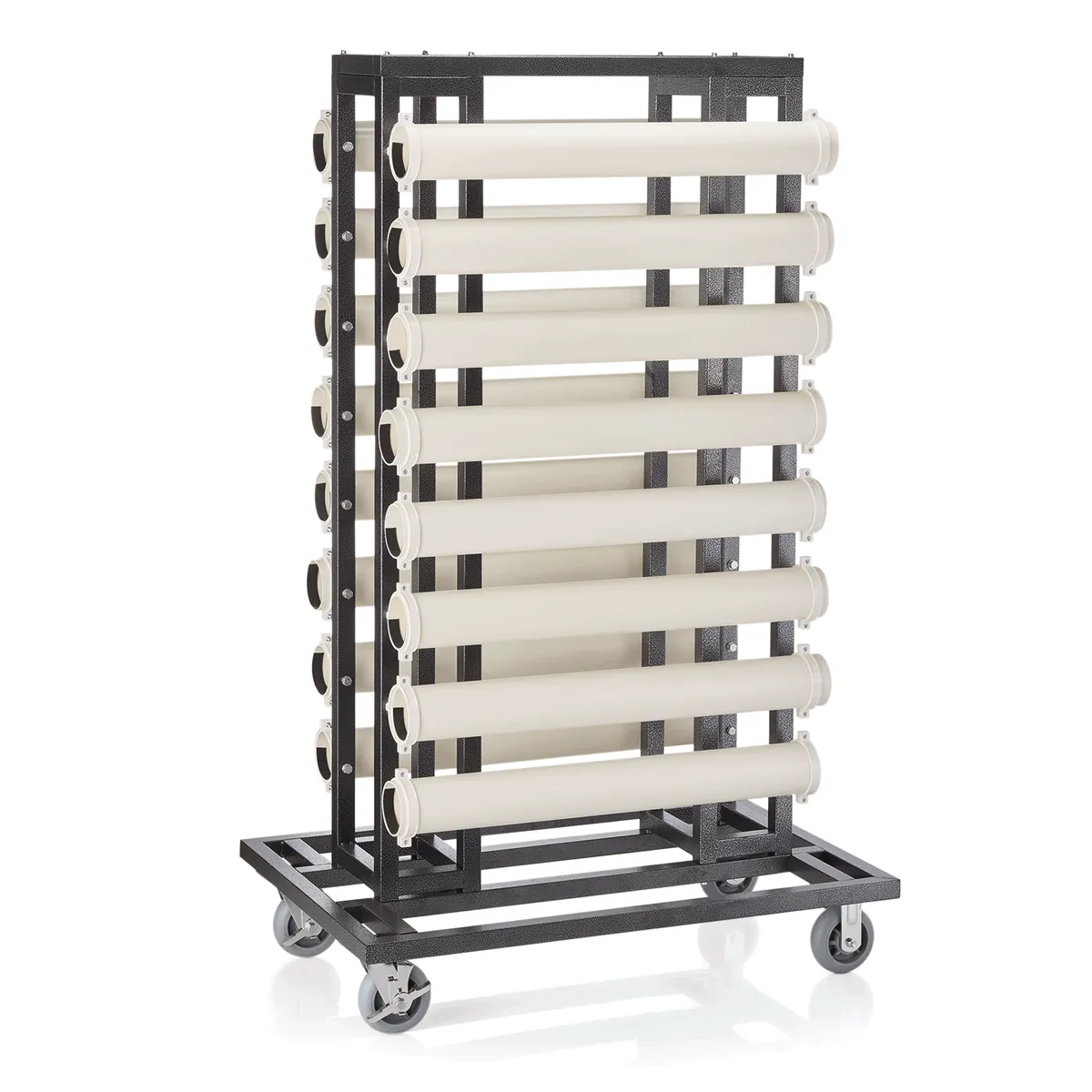 Transportwagen für Abgrenzungspfosten bis Ø 10 cm, 120 x 80 x 193 cm, Stahl