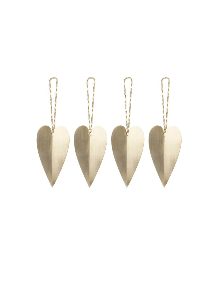 HEART Ornaments BRASS