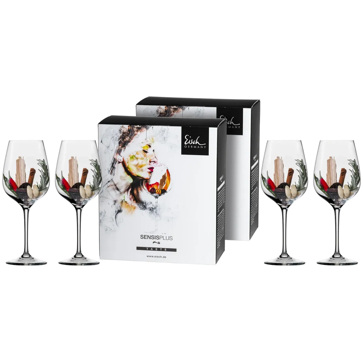 Bordeauxglas Superior SENSISPLUS - 4 Stück im Geschenkkarton 500/21