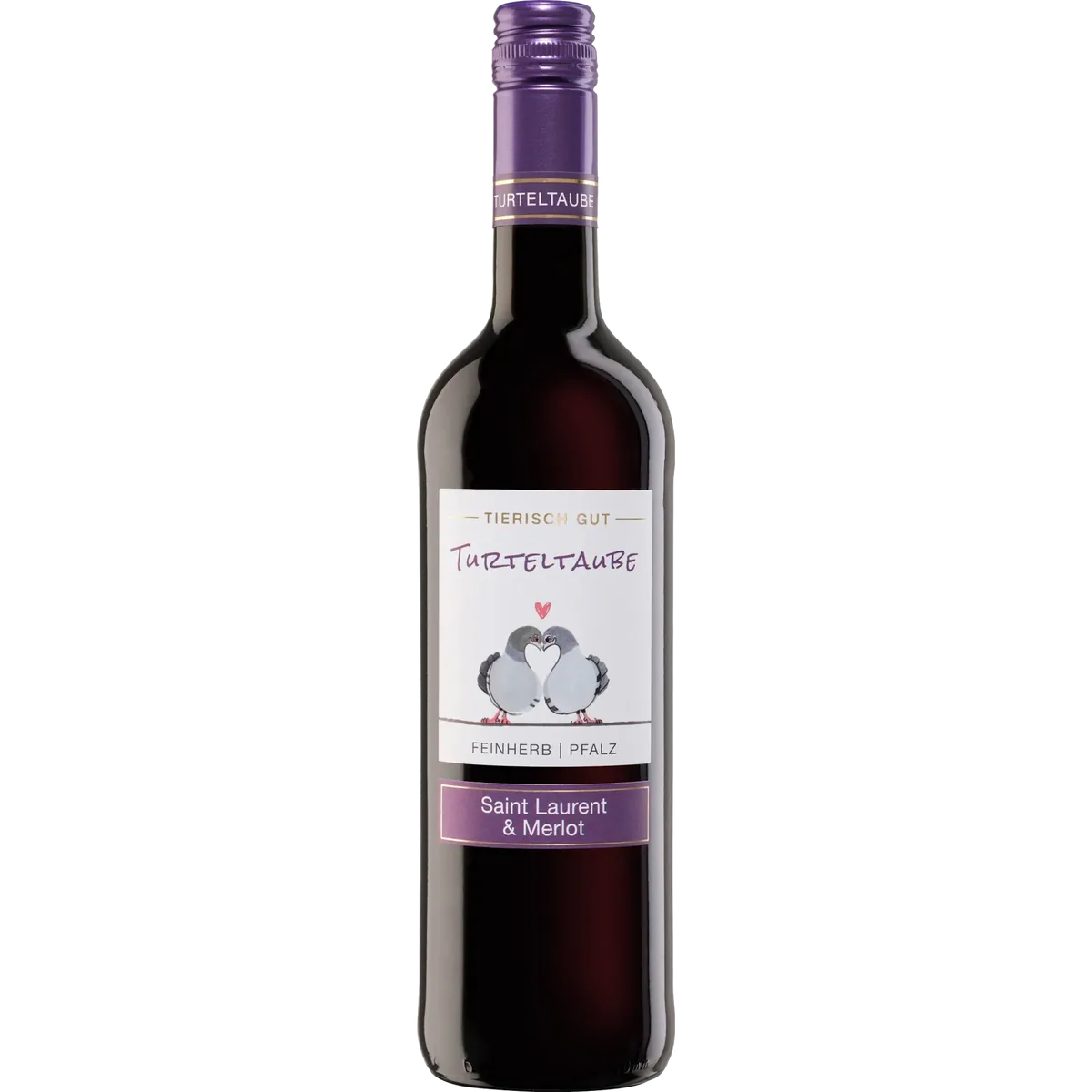 Moselland Rietburg Tierisch gut - Turteltaube Saint Laurent Merlot QbA