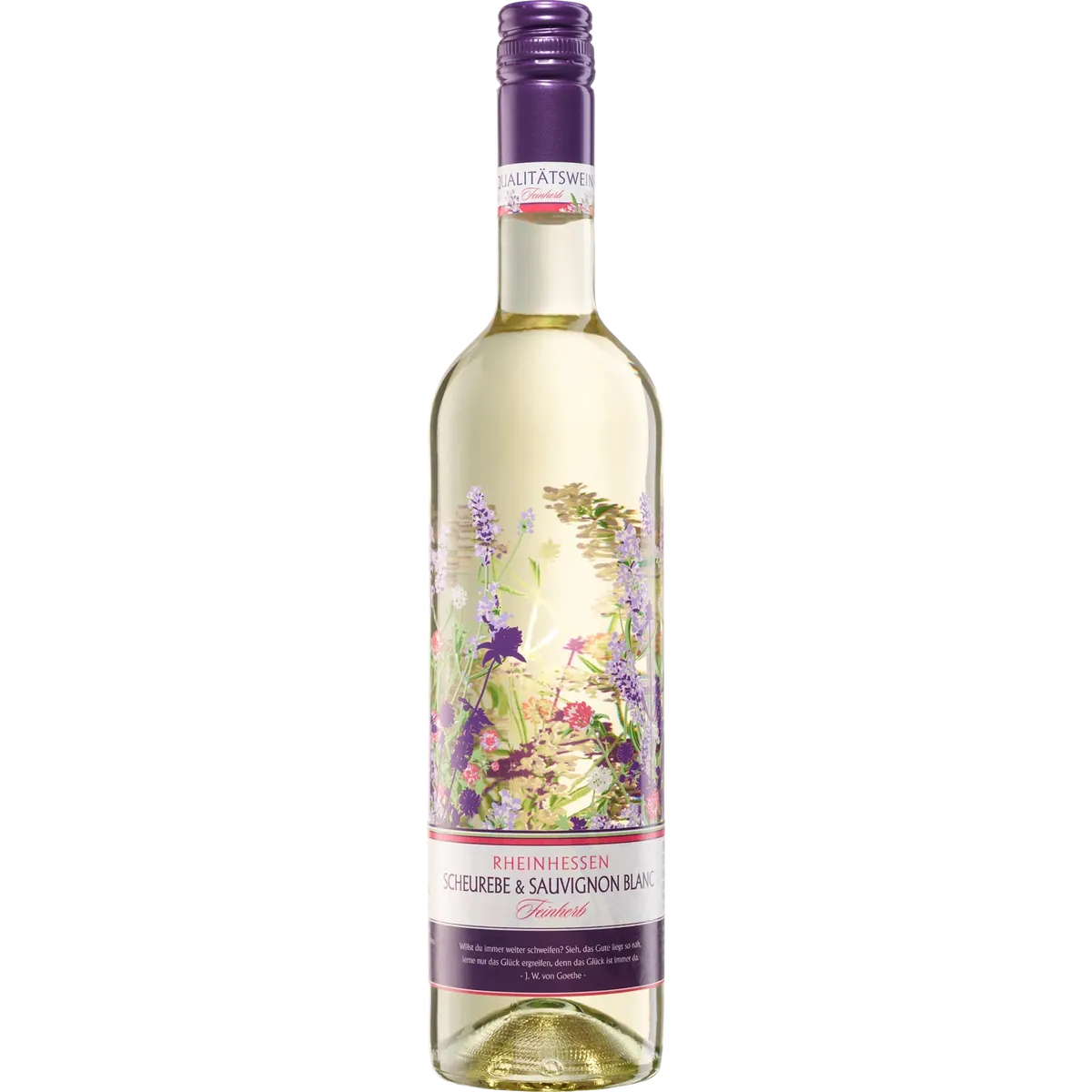 Moselland Niersteiner Blumenflasche - Lavendelmeer Rheinhessen Scheurebe Sauvignon Blanc QbA 2024