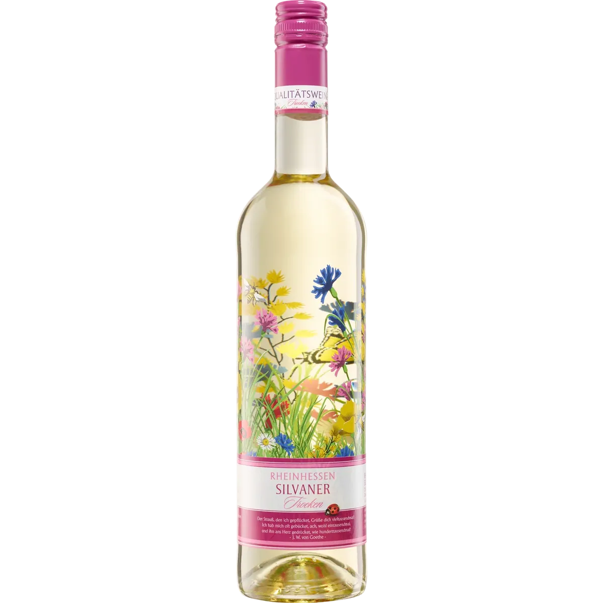 Moselland Niersteiner Blumenflasche - Farbenspiel Rheinhessen Silvaner QbA 2024