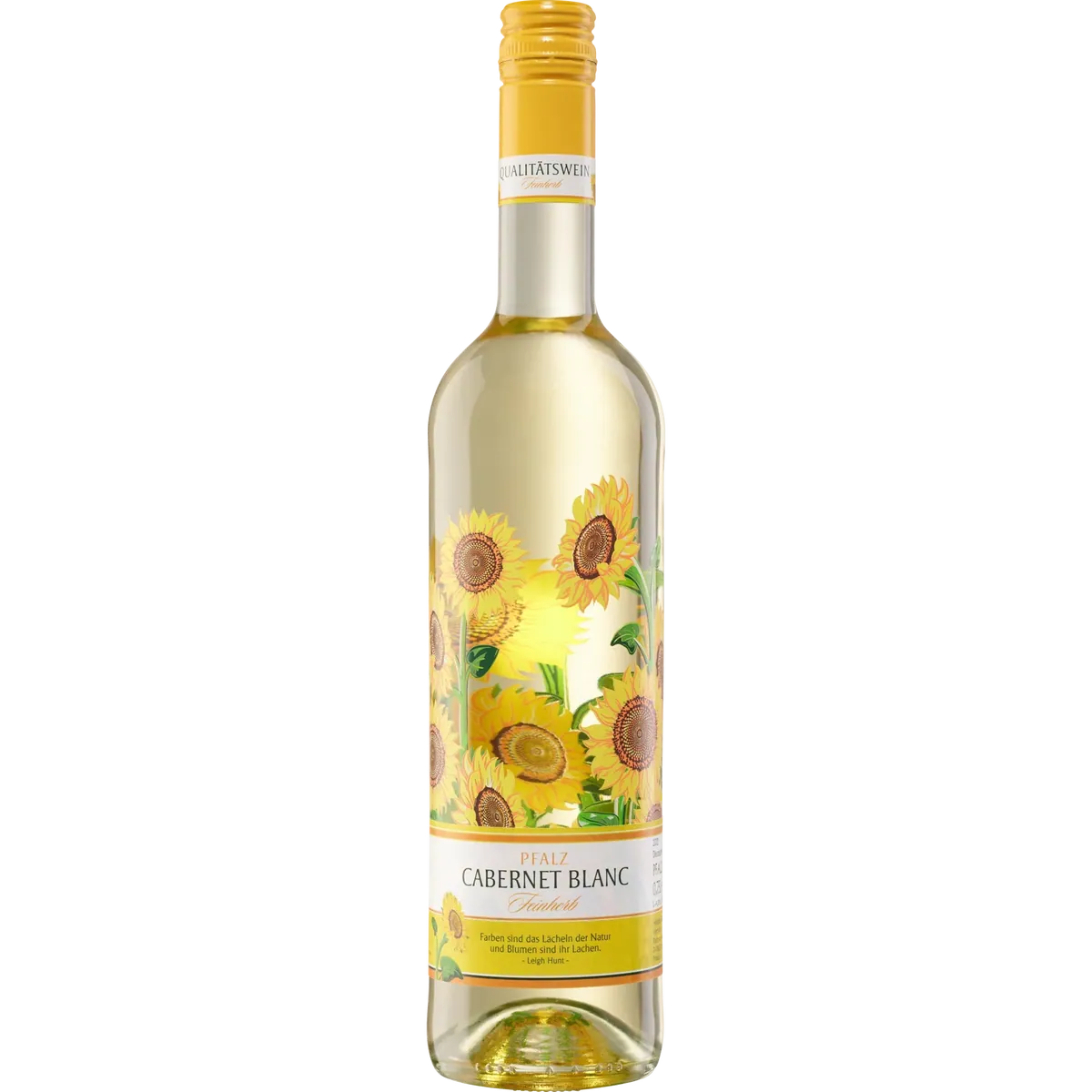 Moselland Rietburg Blumenflasche - Sonnenzauber Pfalz Cabernet Blanc QbA 2023