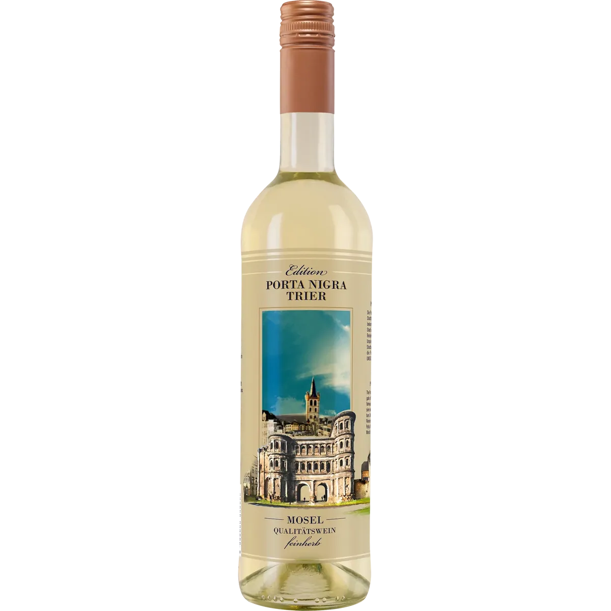 Moselland Fensterbildflasche - Edition Porta Nigra Mosel Cuvée weiß QbA 2023