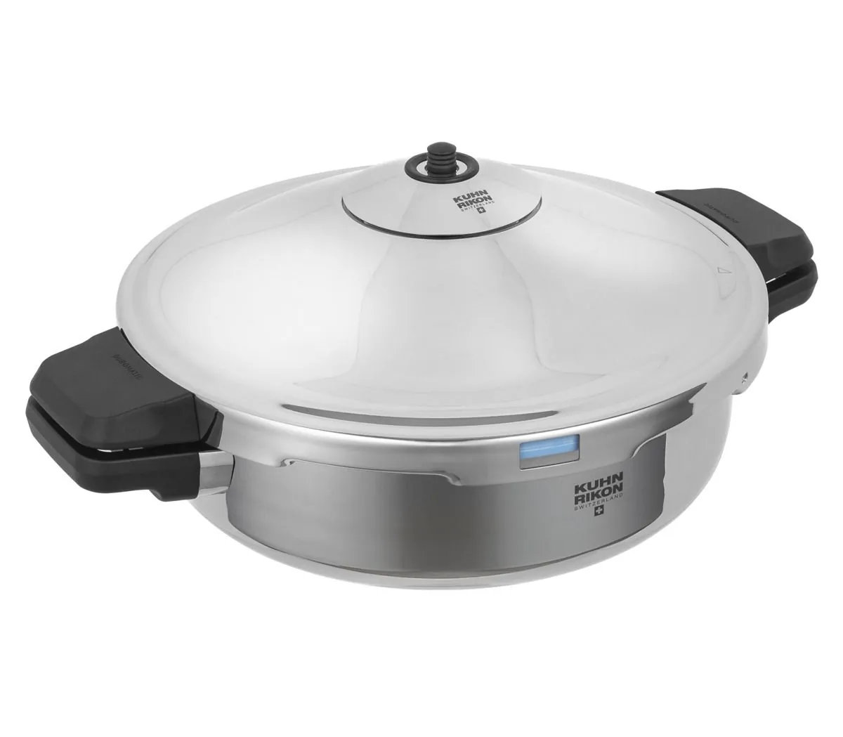 Kuhn Rikon DUROMATIC® Inox Schnellbratpfanne, Schmortopf, 28cm, 5L