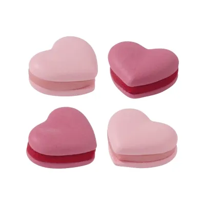 10 Makkaron Herzen rosa / pink