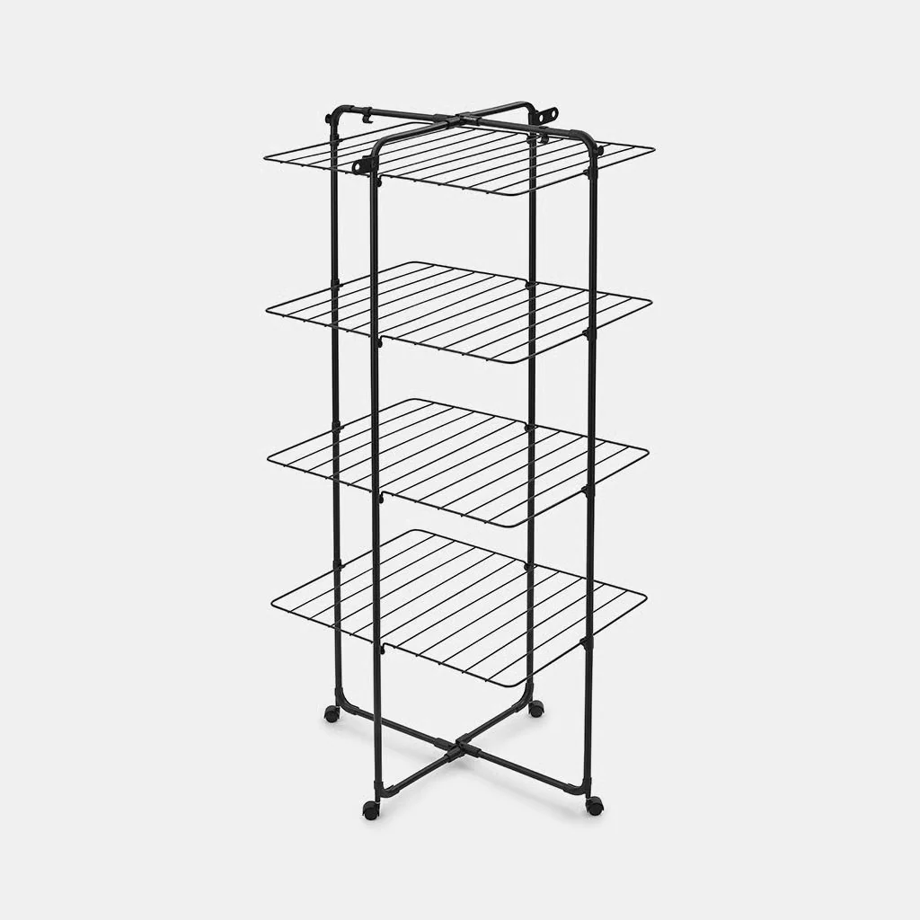Brabantia HangOn Turm-Trockengestell, Matt Black, 30 m