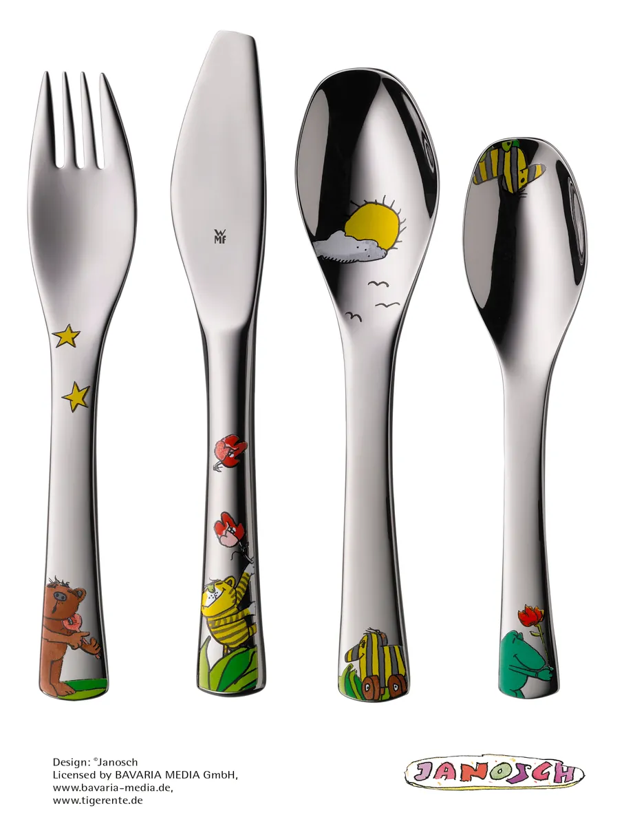 WMF Kinderbesteck Set 4 teilig Janosch