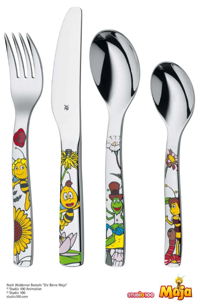 WMF Kinderbesteck Set 4 teilig Biene Maya