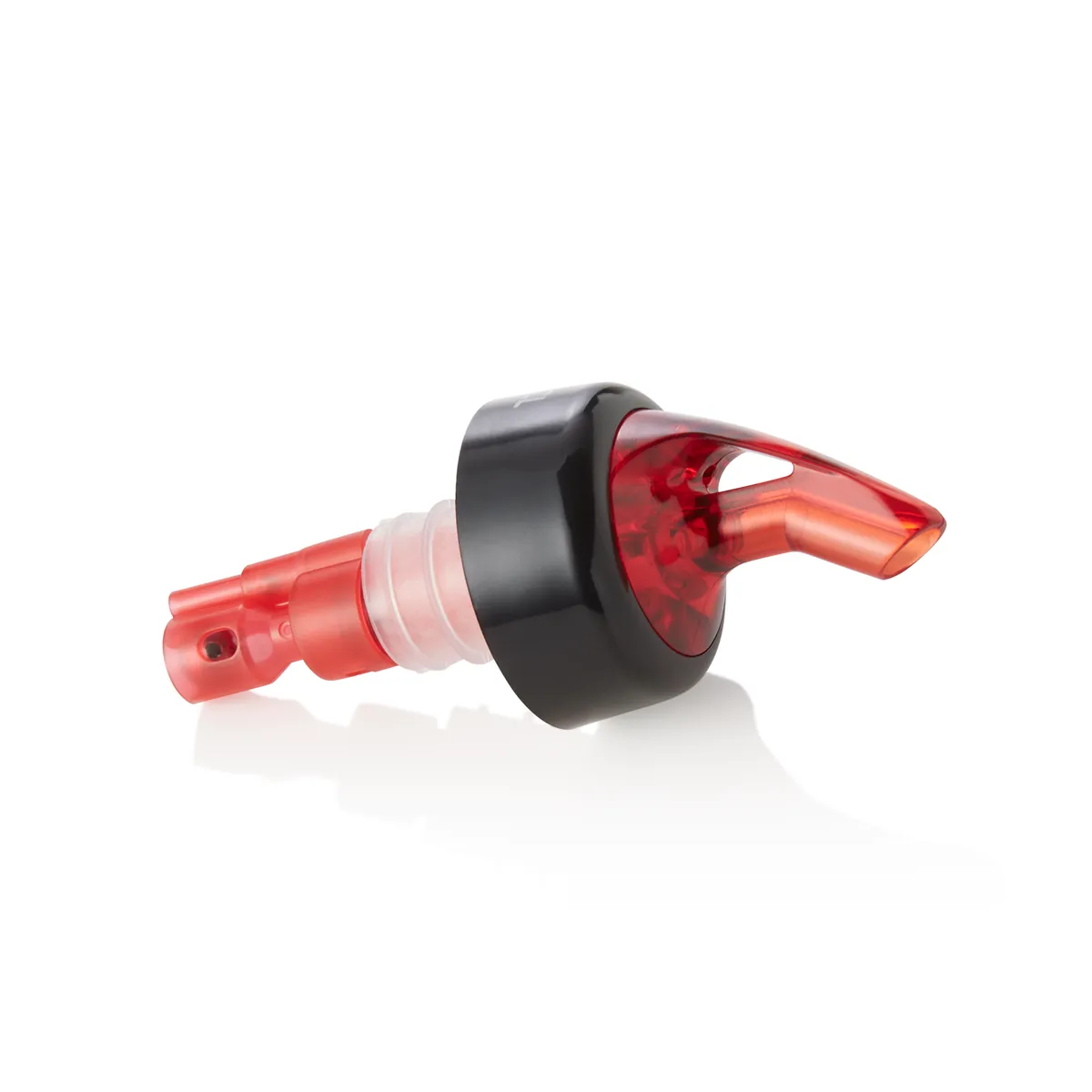 Ausgießer 12er-Set, 3,0 cl, rot, Kunststoff, Edelstahl