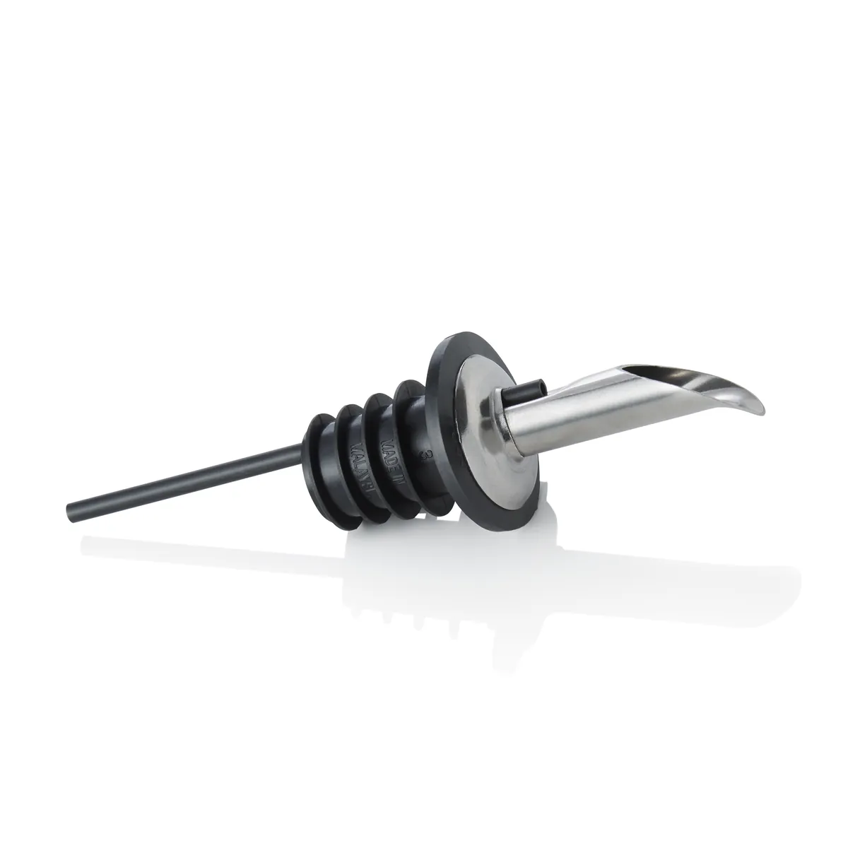 Ausgießer 12er-Set, Schnabelform, 11,5 cm, Chromnickelstahl 18/8, Polypropylen