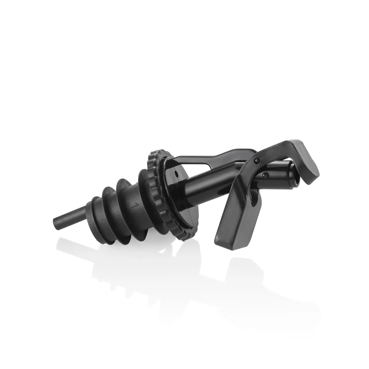 Ausgießer 12er-Set, 9,5 cm, schwarz, Kunststoff