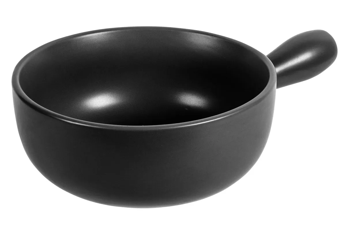 Kuhn Rikon Caquelon Classic schwarz matt Ø 23 cm