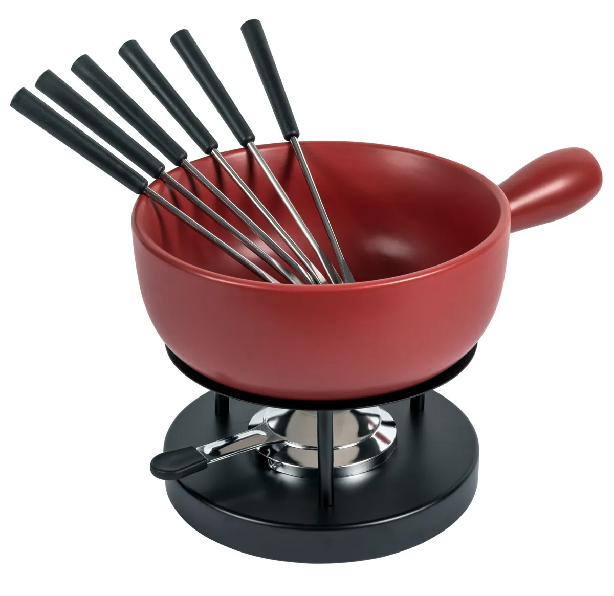 Kuhn Rikon Käsefondue Set Classic rot· Ø 23 cm
