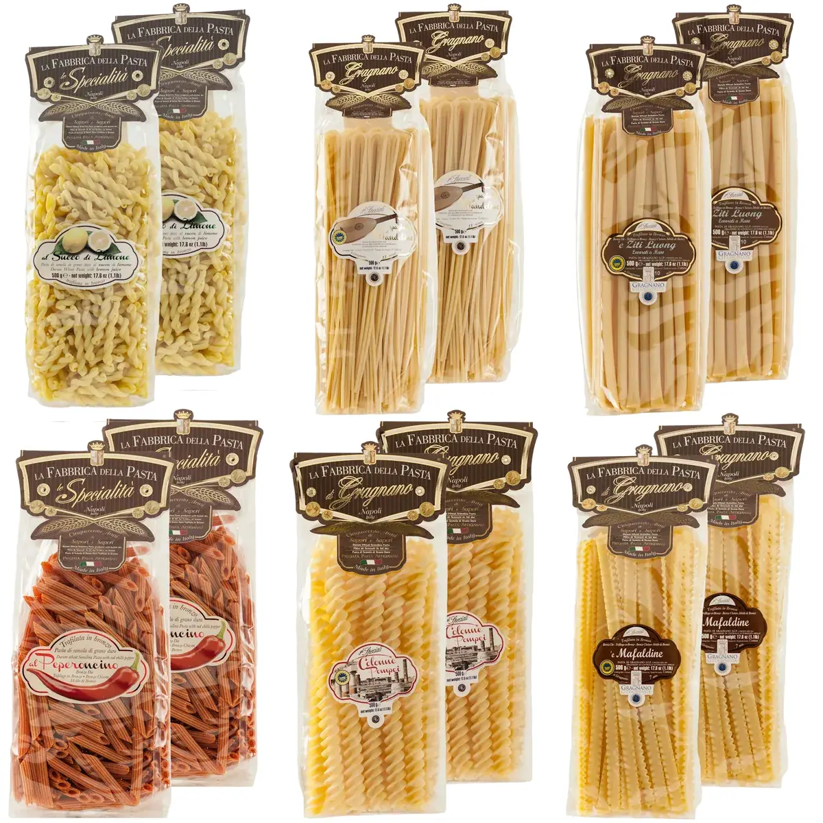 Pasta di Gragnano Probierpaket 'Monsterbox' Nudeln 6kg