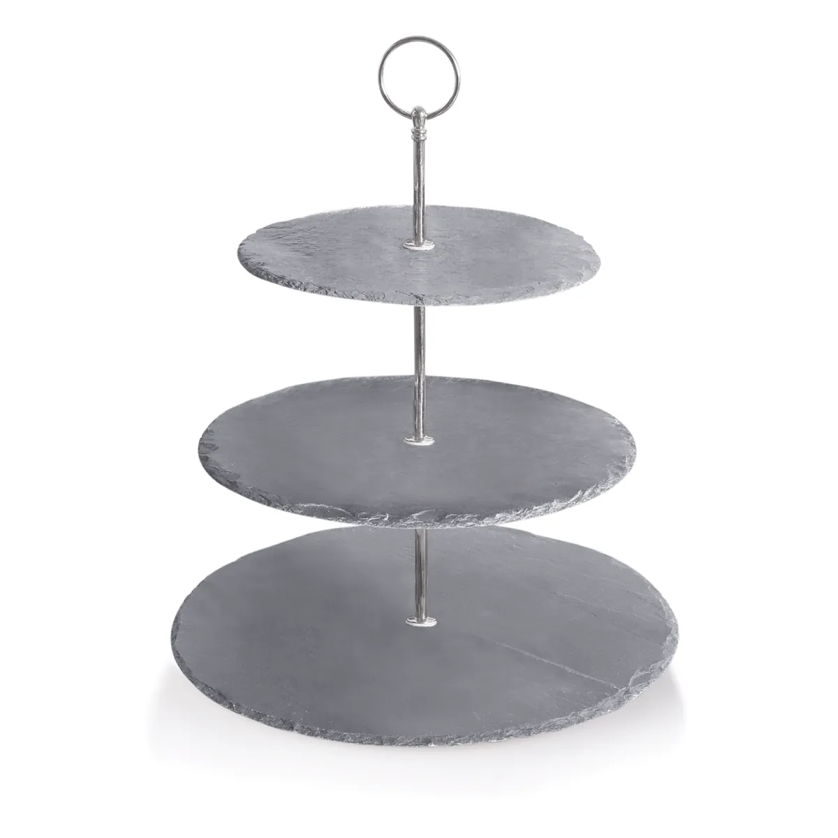 Etagere SLATE LINE, 3-stufig, Höhe 34 cm, Naturschiefer