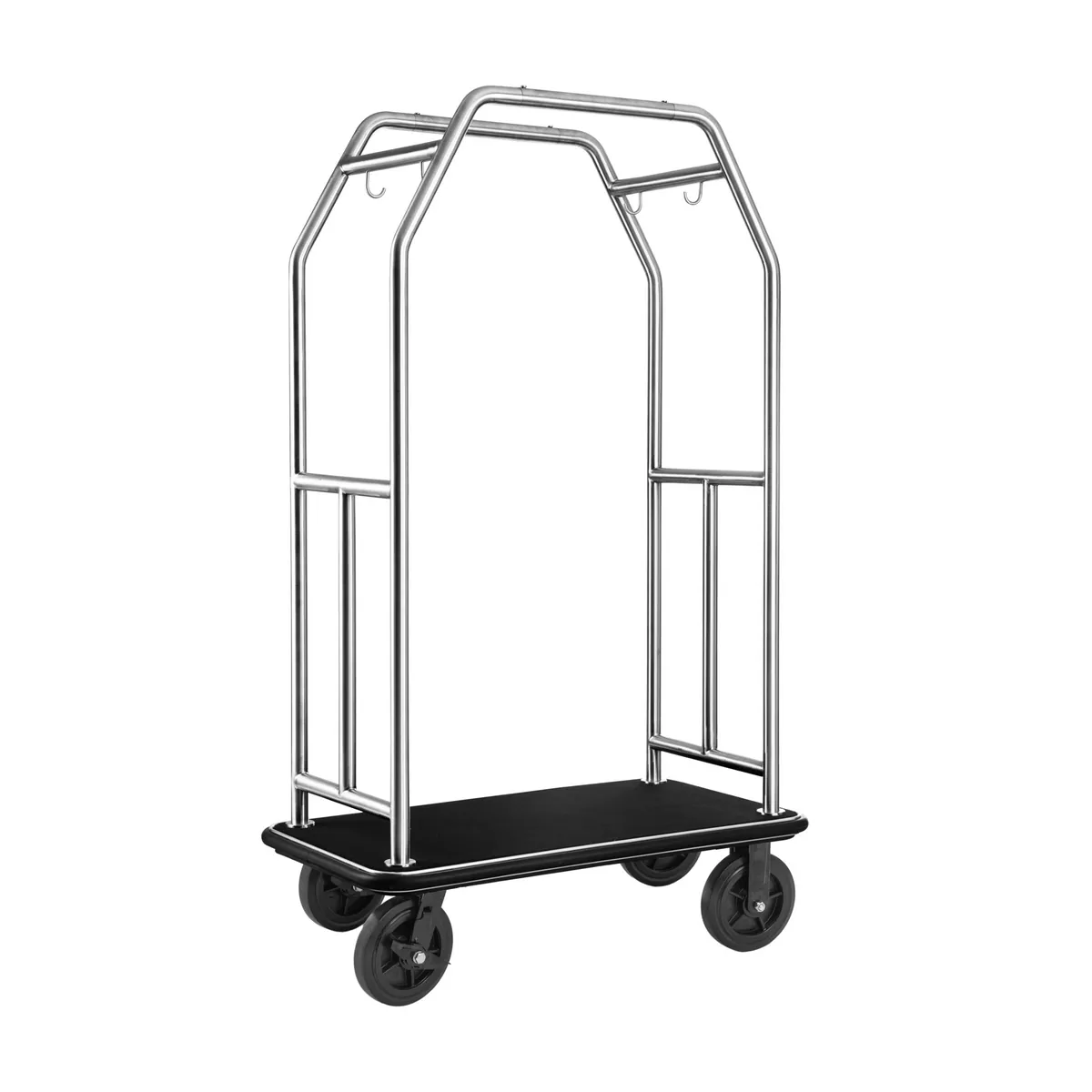 Gepäckwagen Traveller, 112 x 60 x 185 cm, Chromnickelstahl 18/8
