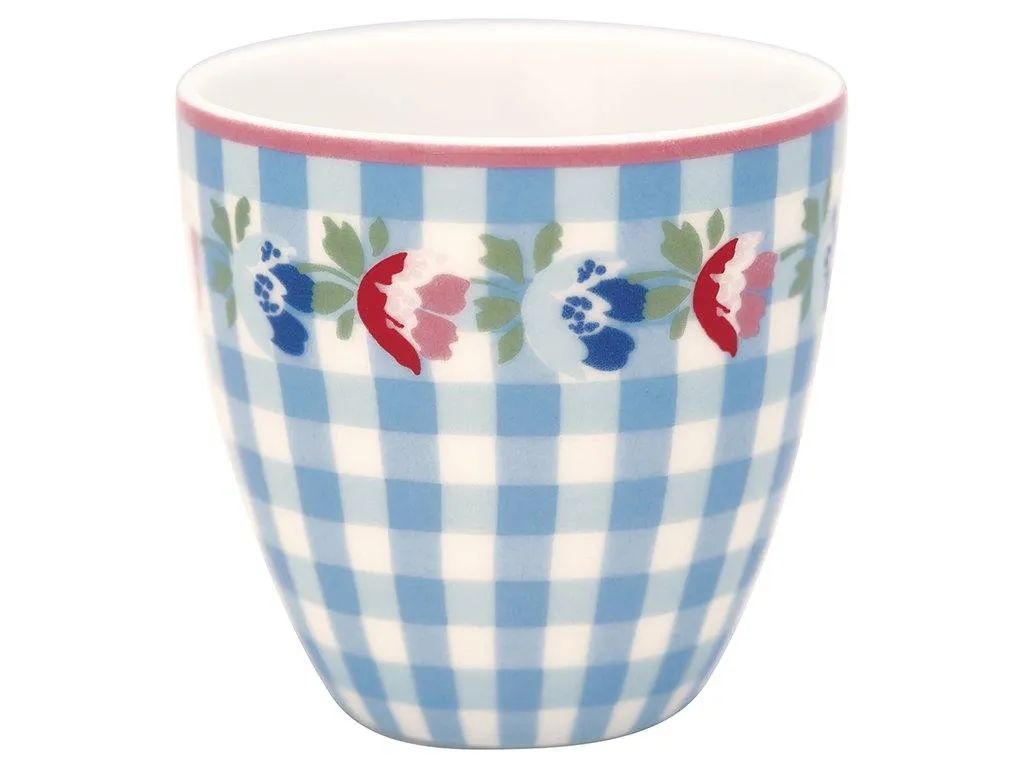 MINI Latte Cup VIOLA CHECK BLUE