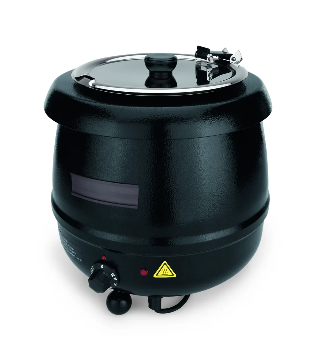 Elektro Suppentopf, 8 ltr., Ø 32 cm, Höhe 37,5 cm, Stahl, Edelstahl