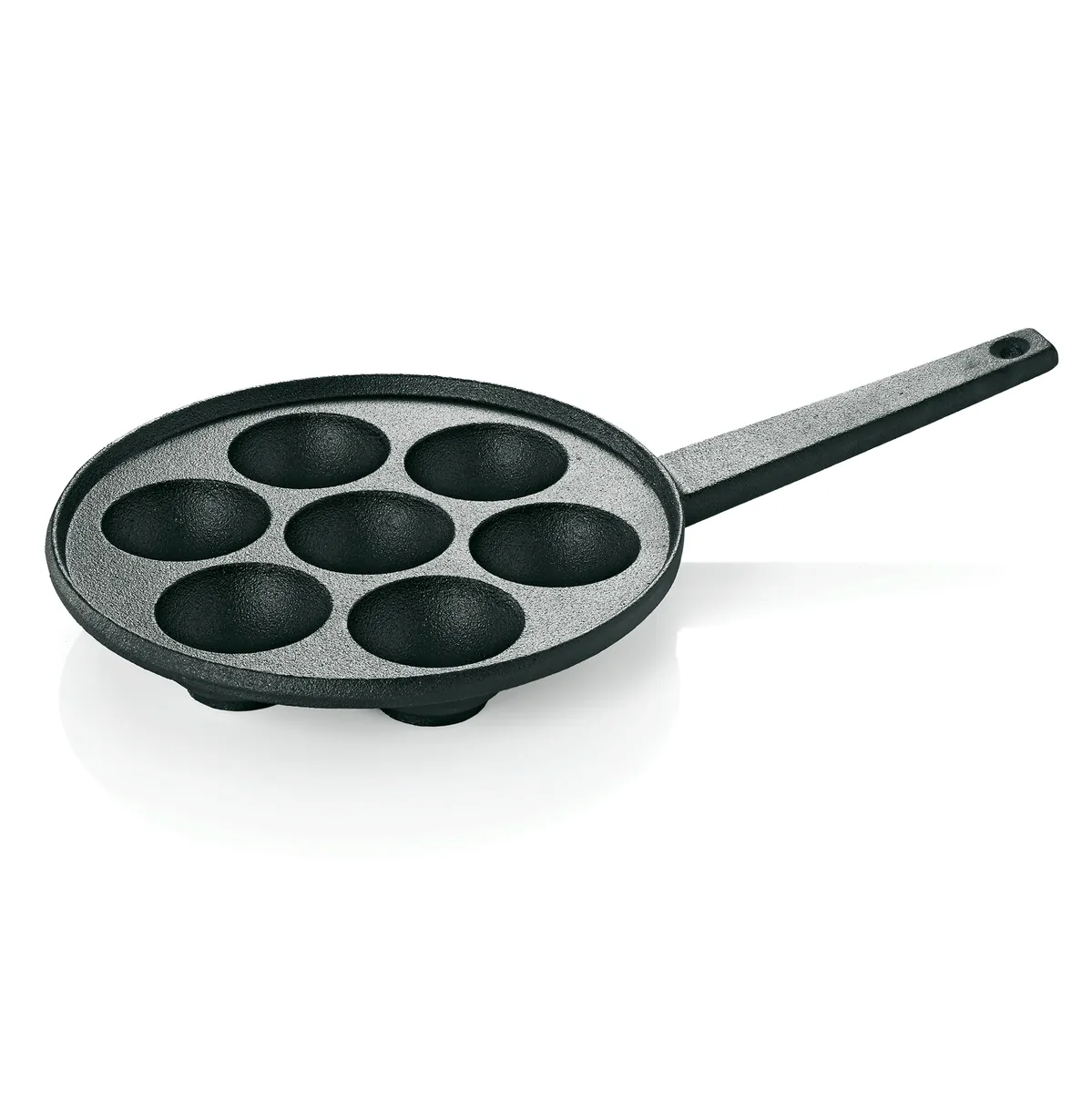 Poffertjespfanne, Ø 20,5 cm für 7 Poffertjes, Gusseisen