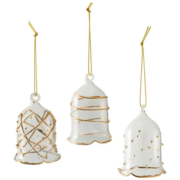 Villeroy & Boch Winter Collage Accessoires Glasglocken-Set gold
