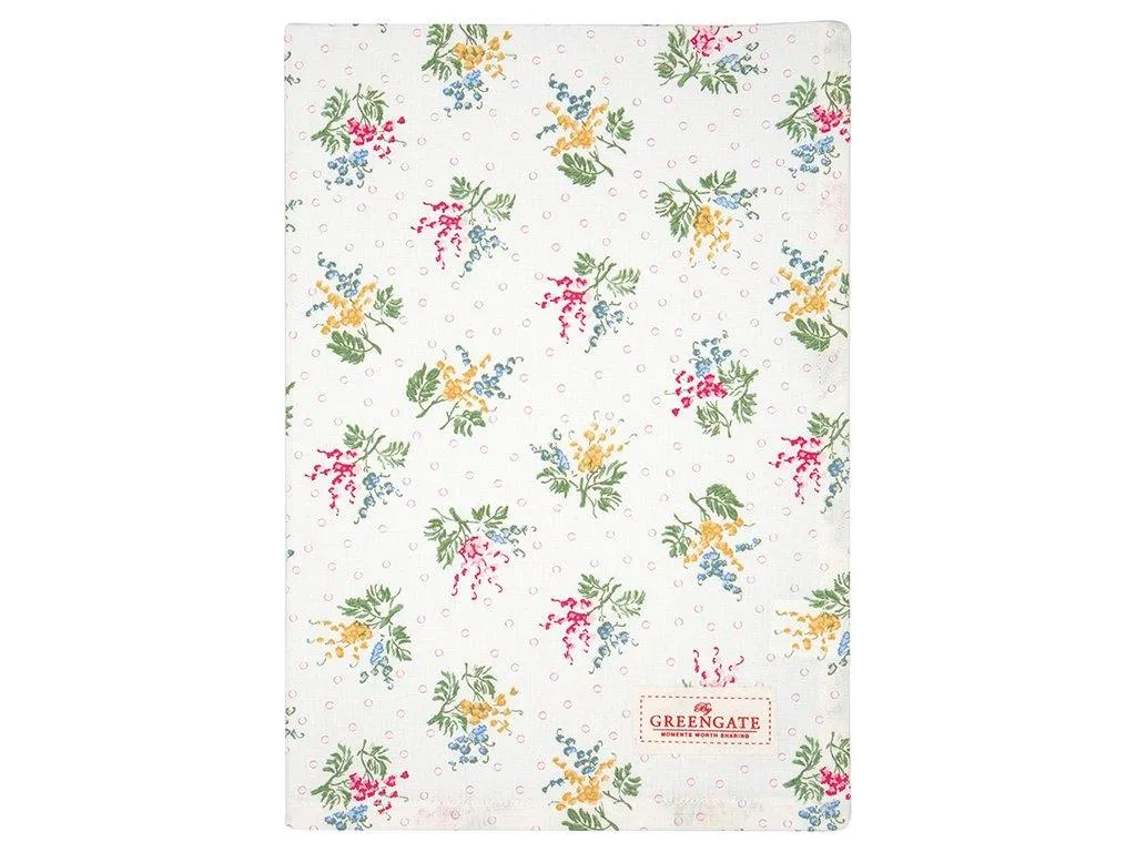 Cotton Tea towel Mira white