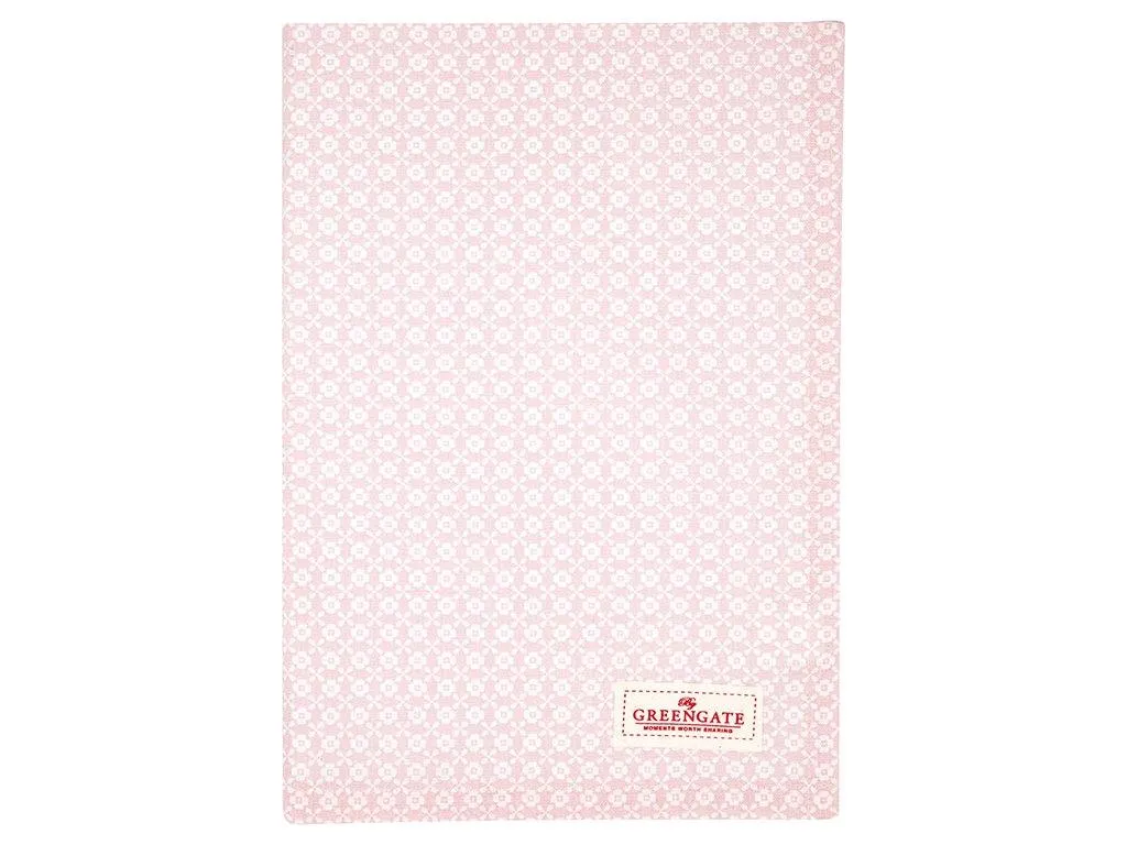 Cotton Tea towel Helle pale pink
