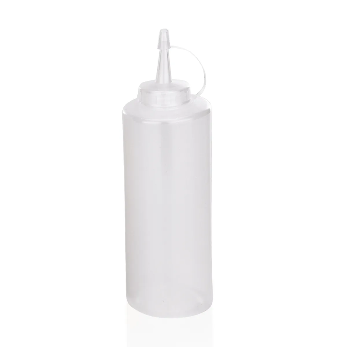 Quetschflasche 6er-Set, Ø 7 cm, 0,45 ltr., Transparent, Polyethylen