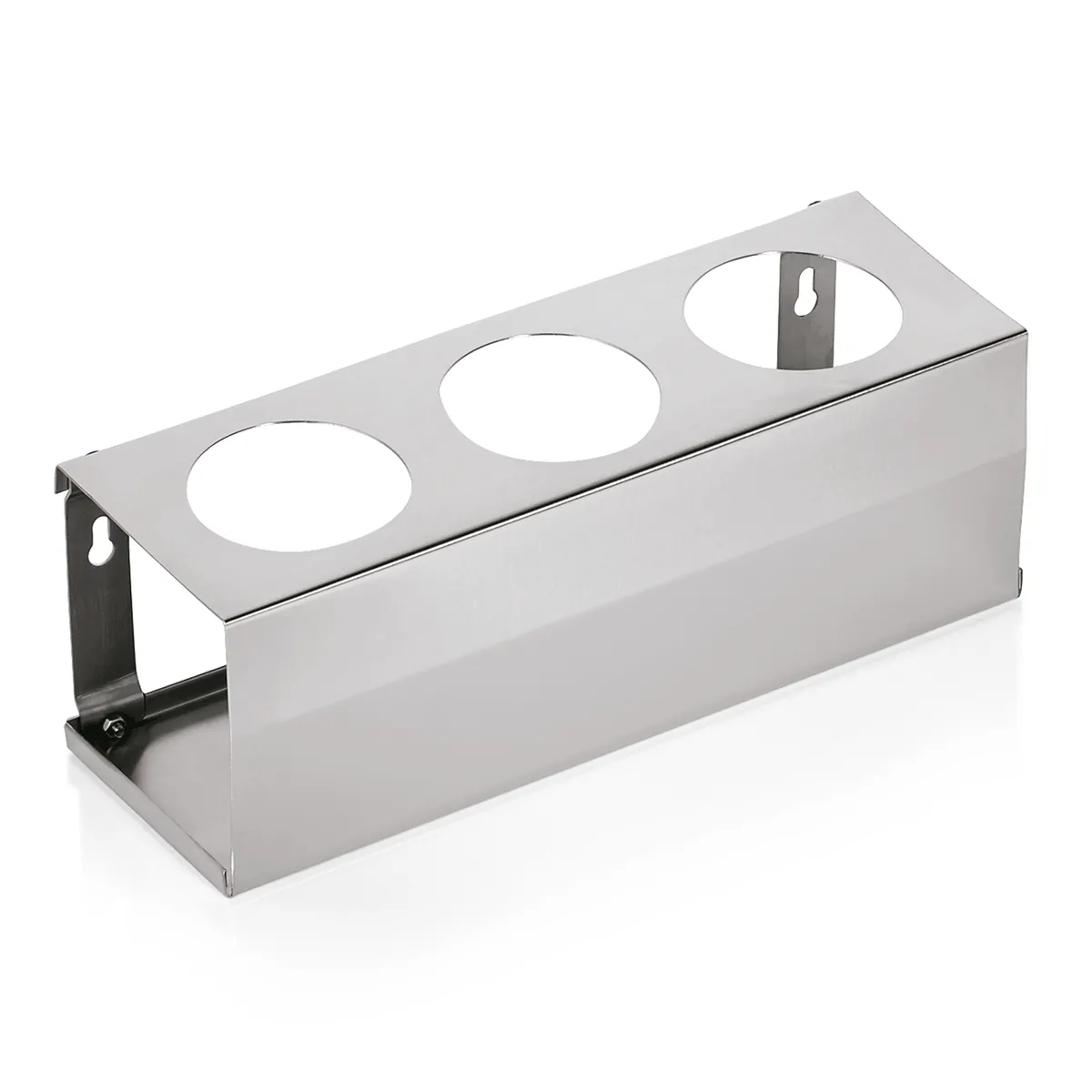 Quetschflaschenhalter für 3 Flaschen, 32,5 x 11 x 12 cm, Chromnickelstahl