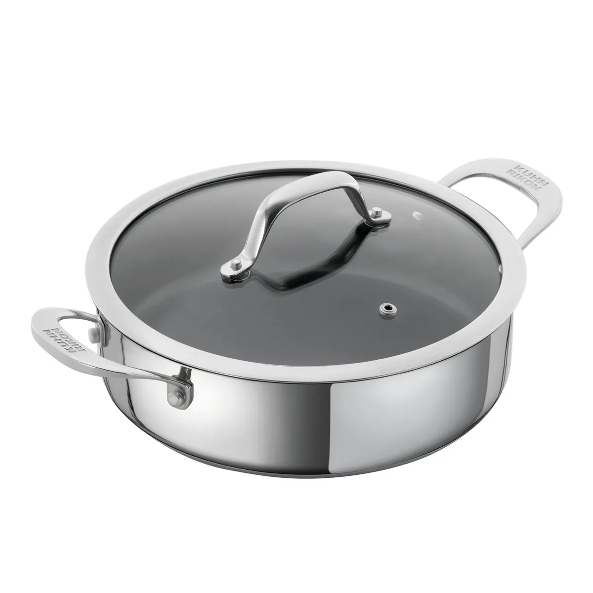 Kuhn Rikon Allround Servierpfanne mit Glasdeckel Ø 28 cm / 5.0 L